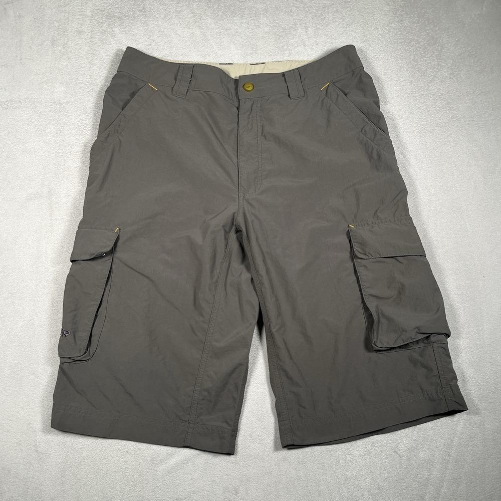 Outdoor Research Cargo Shorts Men's 32 Hiking Nylon Zip Pockets 13" Inseam